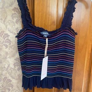 ModCloth rainbow smocked tank top